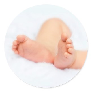 Stickers: Beautiful baby feet sticker