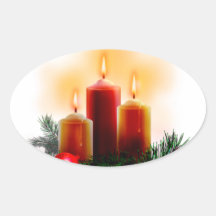 Stickers candles of Christmas