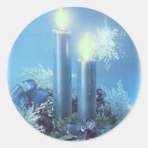 Stickers candles of Christmas