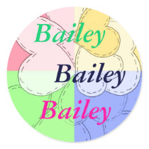 Stickers for name: Bailey