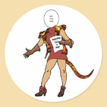 Stickers: "Foxy Lady"