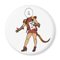 Stickers: "Foxy Lady" magnets by VintagePets Stickers: "Foxy Lady" magnets