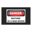 Stickers, MOTHER IN BAD MOOD! (black) zazzle_sticker