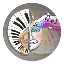 Stickers - Music Mask by PopArtDiva Stickers - Music Mask