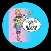 Stickers - Polka Dot Martini Diva stickers