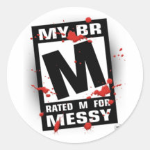 Stickers - Rated M for Messy