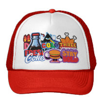 Stickers series cap hats