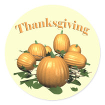 Stickers - Thanksgiving Pumpkin Patch by thanksgiving_tshirts Stickers - Thanksgiving Pumpkin Patch