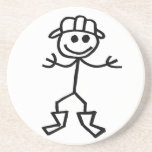 Stickman Fire Drink Coasters
