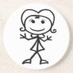 Stickman Girlie Coaster