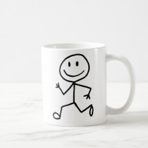 Stickman Runner Coffee Mugs