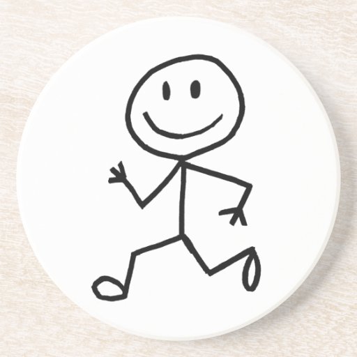 Stickman Runner Drink Coasters