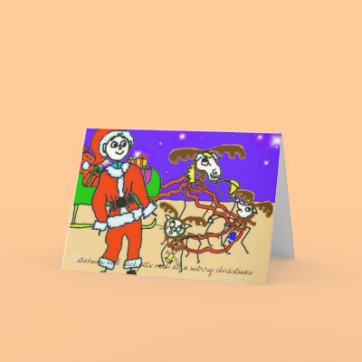 stickman santa,  card by pattycake