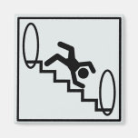 Stickman Stairs - Danger Refrigerator Magnets