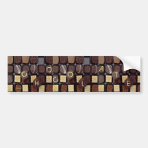 sticky chocolate bumper stickers