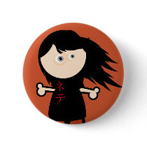 Sticky Girl #1 buttons by CrashingBore Sticky Girl #1 buttons