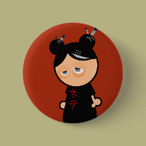 Sticky Girl #2 buttons by CrashingBore Sticky Girl #2 buttons