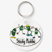Sticky Pickle Logo keychains by digitalmagic Sticky Pickle Logo keychains