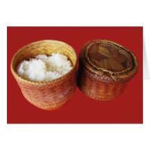 Sticky Rice [Khao Niao] .. Thai Isaan Food Cards