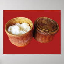 Sticky Rice [Khao Niao] .. Thai Isaan Food Print