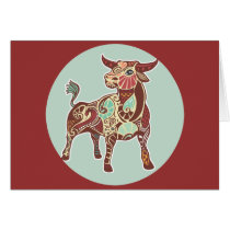 Stier/Taurus Symbol cards