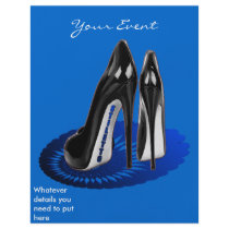 Stiletto Art - Black and Blue Flyers
