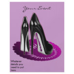 Stiletto Art - Black and Purple flyers