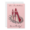 Stiletto Art - Shoe Fetish - Burgundy invitation