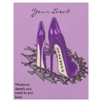 Stiletto Art - Shoe Fetish - Purple Full Color Flyer