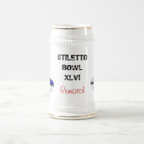 stiletto bowl game day beer stein mugs