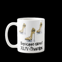 Stiletto Bowl XLIV Saints Champions Mug mugs