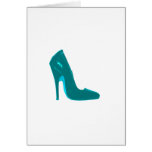 Stiletto Heel Right Side Cyan The MUSEUM Zazzle Gi Card