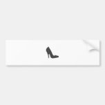 Stiletto Heel Right Side Gray The MUSEUM Zazzle Gi Bumper Sticker