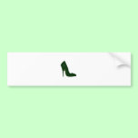 Stiletto Heel Right Side Green d The MUSEUM Zazzle bumper stickers