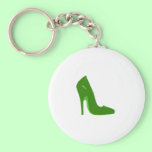 Stiletto Heel Right Side Green Lt The MUSEUM Zazzl keychains