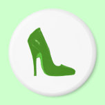 Stiletto Heel Right Side Green Lt The MUSEUM Zazzl magnets
