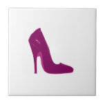 Stiletto Heel Right Side Magenta The MUSEUM Zazzle tiles