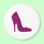 Stiletto Heel Right Side Magenta The MUSEUM Zazzle magnets