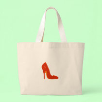 Stiletto Heel Right Side Orange The MUSEUM Zazzle bags