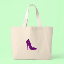 Stiletto Heel Right Side Purple The MUSEUM Zazzle bags