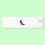 Stiletto Heel Right Side Purple The MUSEUM Zazzle bumper stickers