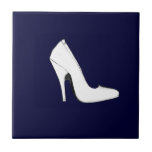 Stiletto Heel Right Side White The MUSEUM Zazz tiles