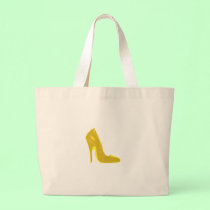 Stiletto Heel Right Side Yellow The MUSEUM Zazzle bags