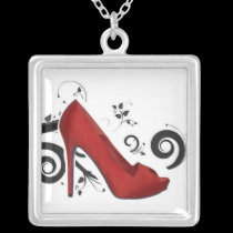 stiletto love necklaces