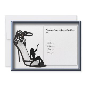 Stiletto Shadow Invitation invitation