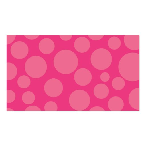 Stiletto Shoe Polka Dot Business Calling Cards Business Card Template (back side)