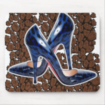 Stiletto's Brown Cat Spots Mouse Pads