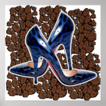 Stiletto's Brown Cat Spots Poster