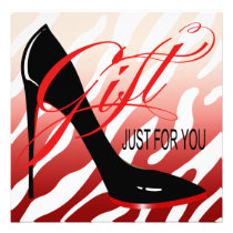 Stilettos Gift Certificate invitations
