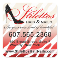 Stilettos Hair & Nails custom stickers